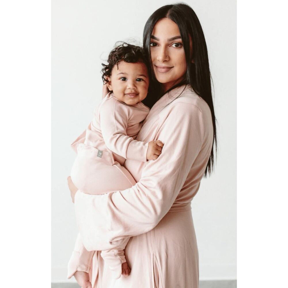 Goumi Kids Robe Mother Bamboo Organic Cotton Rose Size XS/SM